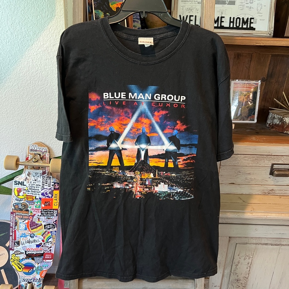 Vintage Blue Man Group men’s Live at Luxor band concert shirt size large